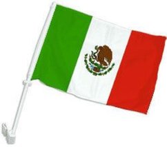 K&#39;s Novelties (2 Pack Mexico Mexican 2ply Car Window Vehicle 12x18 12&quot;x18&quot; Flag - £10.32 GBP
