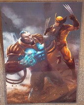 X-Men Apocalypse vs Wolverine Glossy Print 11 x 17 In Hard Plastic Sleeve - £19.54 GBP