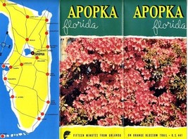 Apopka Florida Brochure 1950&#39;s Orange Blossom Trail US 441  - £23.44 GBP