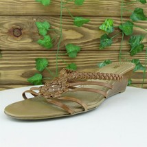 BP. Women Slide Shoes Mali Brown Leather Slip On Size 7.5 Medium (B, M) - £13.45 GBP