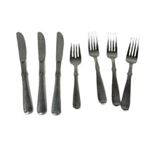 National Stainless Nasco MCM Stainless Flatware Lot of 7 Fork Knife Replacement - £10.17 GBP