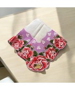 NWT Vintage Bonart Queen Size Beauty Woman&#39;s Handkerchief 15&quot; Floral 50&#39;s - €13,45 EUR