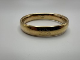 Antique Winard 12k GF HHA Monogram Hinged Bangle 2 3/8” - £77.87 GBP