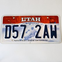  United States Utah Greatest Snow On Earth Passenger License Plate D57 2AW - £13.01 GBP