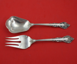 Masterpiece by International Sterling Silver Salad Serving Set 2pc Orig 8 3/4&quot; - £224.98 GBP