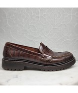 Polo Sport Ralph Lauren Alligator Penny Loafers Mens 9.5 Brown Crocodile... - $184.78