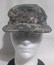US Military Issue Army ACU Digital Camouflage Patrol Hat Cap SZ 7 1/8 - Used - £11.37 GBP