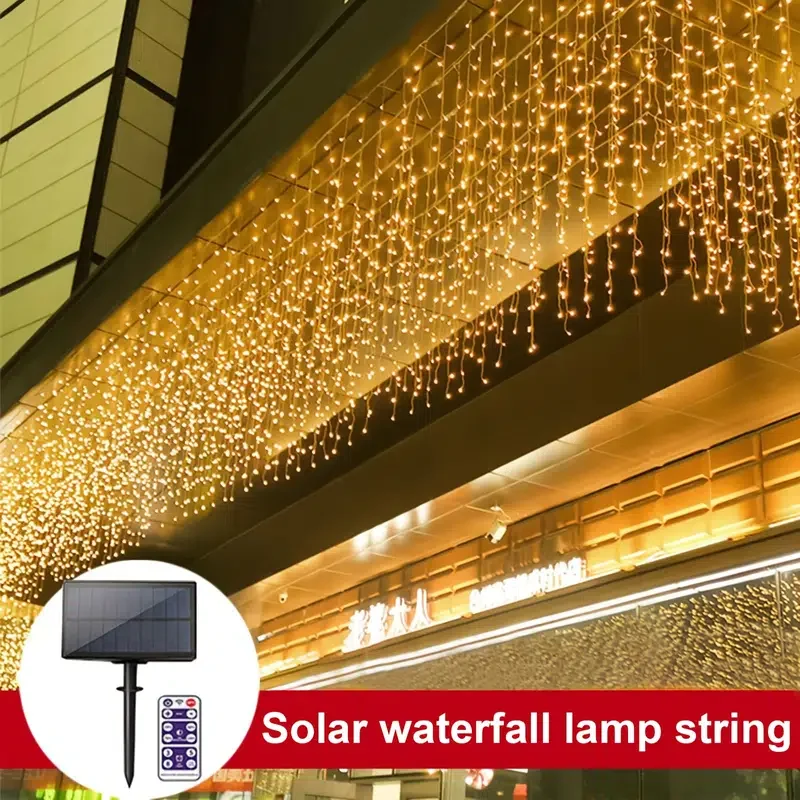 HMTX 1string Outdoor Solar Led Flashing Lights String,  Lights, Camping Atmosphe - £94.26 GBP