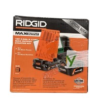 USED - RIDGID 18V MAX Output 4.0 Ah and 2.0 Ah Batteries w/ Charger AC84... - $89.99