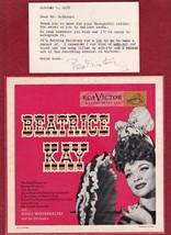 BEATRICE KAY Original Signed Letter Postcard - Vaudeville Singer - $39.75