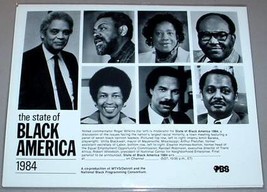 BLACK AMERICA LEADERS IN 1984 - PBS TV Promo Photo - £11.77 GBP