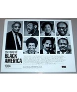 BLACK AMERICA LEADERS IN 1984 - PBS TV Promo Photo - $20.37 CAD