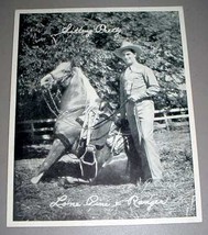 HAL LONE PINE &amp; HORSE 8 x 10 LITHO - RCA Country Singer - £31.47 GBP