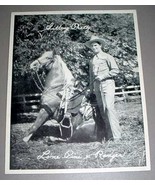 HAL LONE PINE &amp; HORSE 8 x 10 LITHO - RCA Country Singer - £31.38 GBP