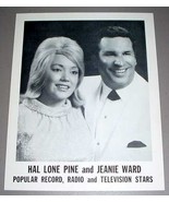 HAL LONE PINE &amp; JEANIE WARD LITHO #1 - Country Singers - £27.45 GBP