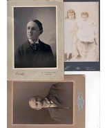 HARRY S. WEBB &amp; FAMILY (3) Cabinet Card Photos - Glendale, CA Webb Dept.... - £74.99 GBP