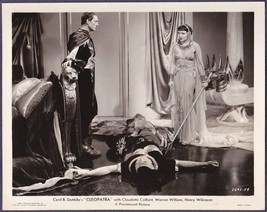 CLAUDETTE COLBERT &amp; WARREN WILLIAM CLEOPATRA Cecil B. DeMille 1934 Film ... - £66.45 GBP