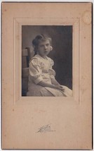 Eva M. Greene Cabinet Card Photo - Waterbury, Vermont - £13.99 GBP