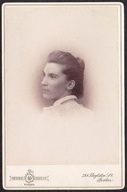 Ethel G. Porter Cabinet Card Photo   E.M.C. Seminary Bucksport, Maine - £14.76 GBP