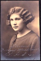 Evelyn Machkowsky   Auburn, Maine Class Of 1923 Edward Little High School Photo - £13.95 GBP