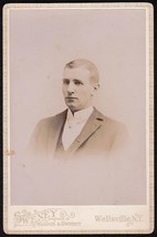 Henry S. Haynes Cabinet Card Photo #3   Geneseo, New York / Wellsville, Ny - £14.05 GBP