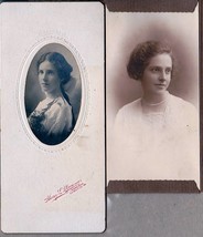Lovely Lewiston, Maine Lady Lost To The Ages (2) Cabinet Card Photos - £15.83 GBP