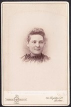 MABEL RAYE CABINET CARD PHOTO - E.M.C. Seminary Bucksport, Maine - £15.53 GBP