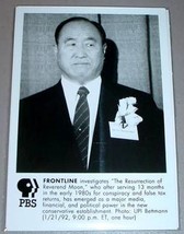 Reverend Sun Myung Moon   Pbs Tv Promo Photo - £11.53 GBP