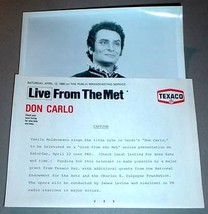 VASILE MOLDOVEANU PBS 8 x 10 PHOTO - Live From the Met - $14.95