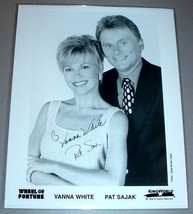 VANNA WHITE &amp; PAT SAJAK - Signed Wheel of Fortune Photo - $24.95