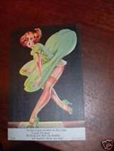 risque 1940s girlie pinup postcard - £8.39 GBP