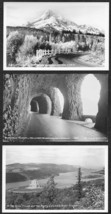 (3) Oregon Scenic Rppc Postcards Vista House, Mitchell Tunnel, Mt. Hood - £9.63 GBP