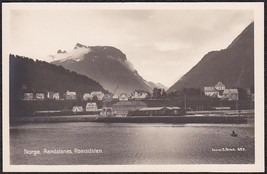 Andalsnes Romsdalen Norway Pre 1920 Rppc Panoramic Town View - £15.54 GBP