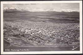 Anchorage Alaska Rppc Photo Postcard   Aerial View, Robinson #R 504 - £9.79 GBP