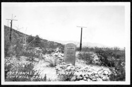 Boothill Cemetery M.R. Peel Grave Tombstone Az Rppc Postcard Ca.1940s - £11.84 GBP