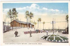 Camp Devens, Ma Pre 1920 Postcard   Depot Brigade Hdq. - £11.05 GBP
