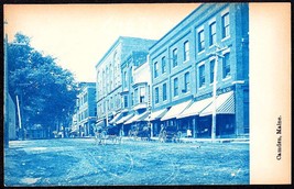 Camden Maine Main St. Pre 1907 Cyanotype Real Photo Rppc Und/B Postcard - £39.09 GBP