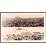 CRIPPLE CREEK COLORADO SPLIT 1908/1941 BEV PANORAMIC TOWN VIEW RPPC POSTCARD - $14.95