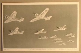 Curtiss P36 A Planes In Formation Wwii Postcard - £11.60 GBP