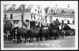 Hillsboro Nh Old Home Day 1925 Event Rppc Postcard   Black Horses Pull &quot;Lovers&quot; - £15.69 GBP