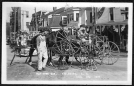 Hillsboro Nh Old Home Day 1925 Event Rppc Postcard   Crazy Propelled Cart - £15.69 GBP