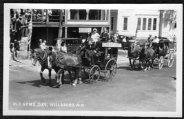 Hillsboro Nh Old Home Day 1930s Event Rppc Postcard   Home Industries Carriage - £15.94 GBP