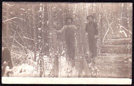 Lumbermen Working In Forest Ferndale Wa 1911 Rppc Real Photo Postcard - £23.59 GBP