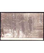 LUMBERMEN WORKING IN FOREST FERNDALE WA 1911 RPPC REAL PHOTO POSTCARD - £23.62 GBP