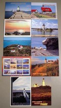 Maine Lighthouses (10) Continental Chrome Postcards Lot #4 - £11.95 GBP