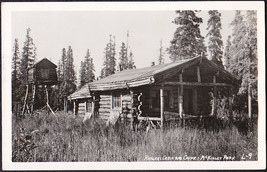 McKINLEY NAT. PARK RPPC Photo Postcard - Ranger&#39;s Cabin &amp; Cache - £11.68 GBP