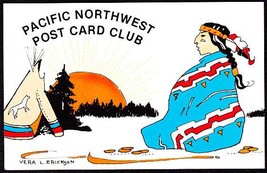 Pacific Northwest Post Card Club Series 1 No. 6 Artist Signed - £9.63 GBP