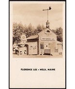 WELD MAINE RPPC Farmer&#39;s Wife Florence Lee Photo Postcard - $24.75