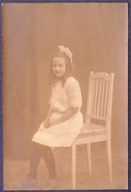 SELMA SOFIA SOFIE Pre-1920 RPPC Young Girl Studio Portrait - $17.50