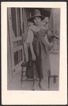 YOUNG MEXICAN GIRL FELICITAS DE ALEANTAR PRE-1920 RPPC POSTCARD - $17.50